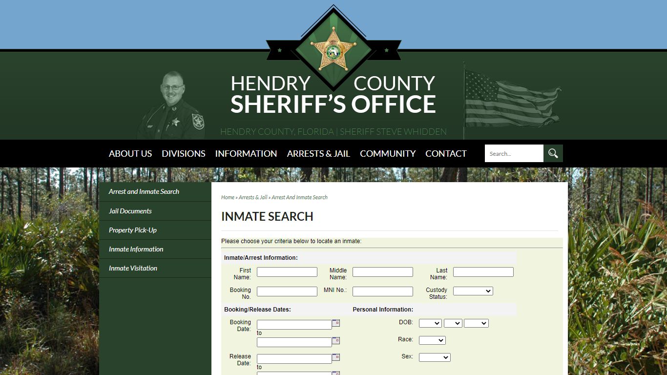 Inmate Search - Welcome to Hendry County Sheriff